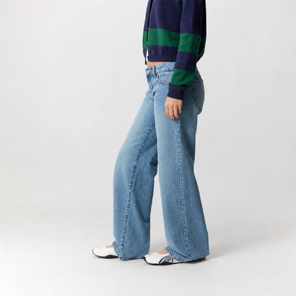 Low Rise Jeans Medium Blue Wash
