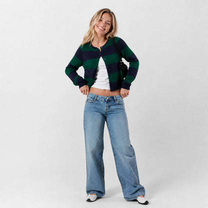 Low Rise Jeans Medium Blue Wash