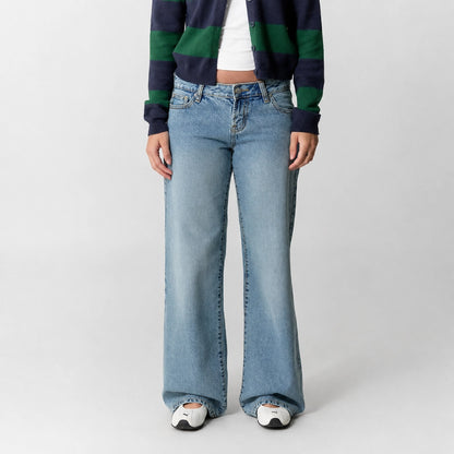 Low Rise Jeans Medium Blue Wash
